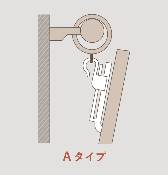 正面付け(装飾レール)シングル