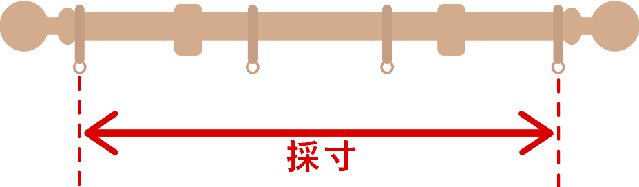 装飾レールの横幅