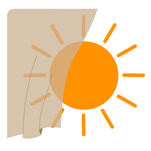 非遮光カーテン