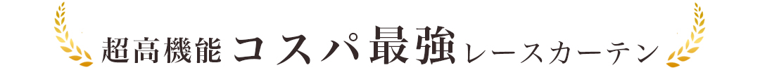 透けにくく超高機能でコスパ最強レースカーテン