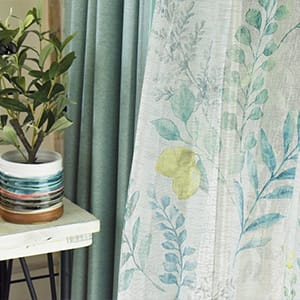地中海リゾート風カーテン