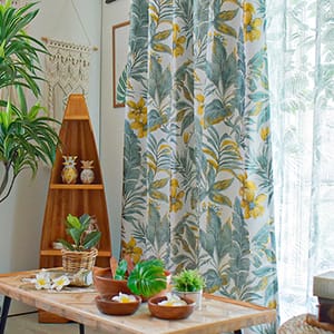 ハワイアンテイストカーテン