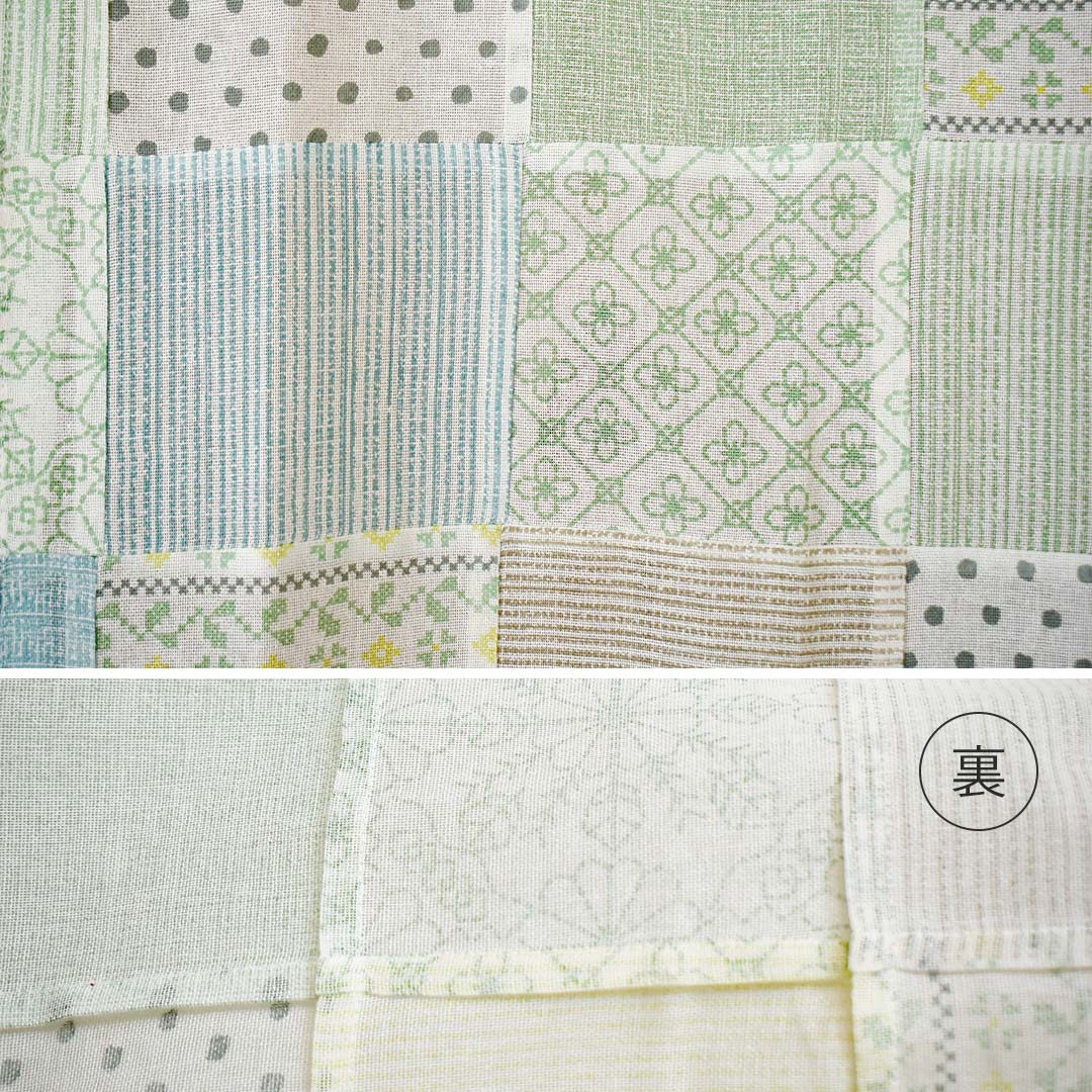 カフェカーテン　パッチワークラッシュ