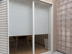 生地の透過性：昼