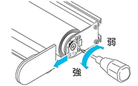 簡単巻き上げ調整機構の仕組み