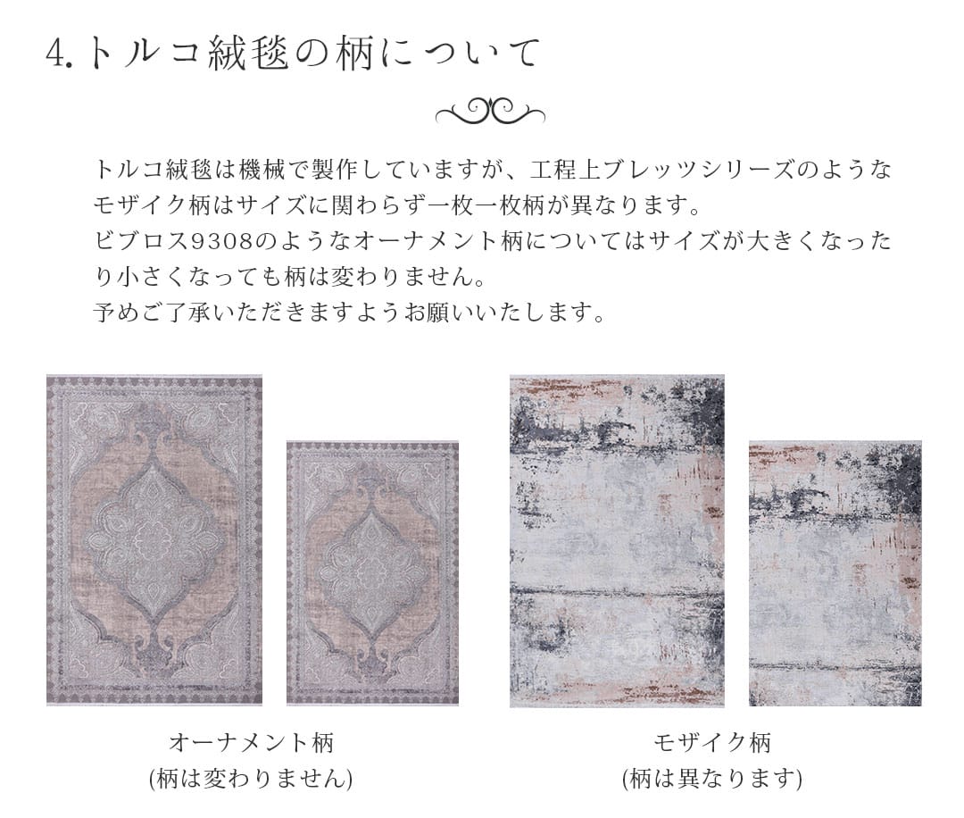 トルコ絨毯説明