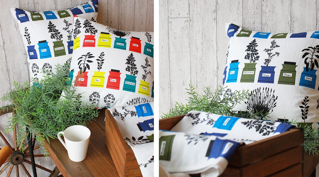 クッションカバー　ペーションズクリッドスコープ