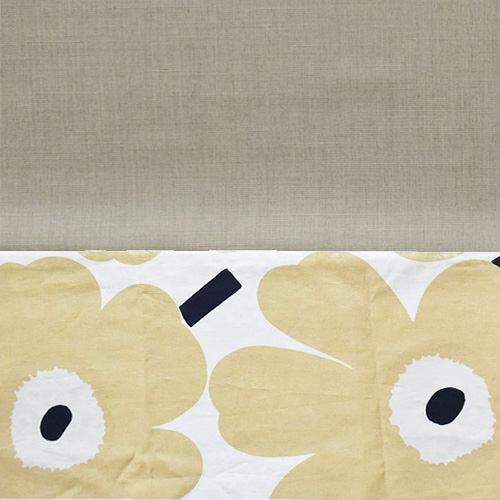 ピエニウニッコ(サンドベージュ)×ブラウンのカーテンサムネイル画像