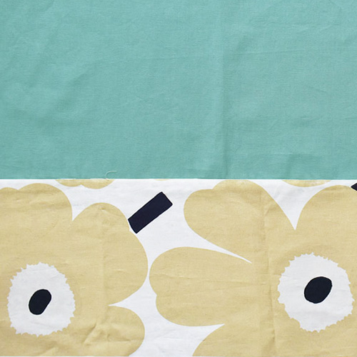 ピエニウニッコ(サンドベージュ)×ミントのカーテンサムネイル画像