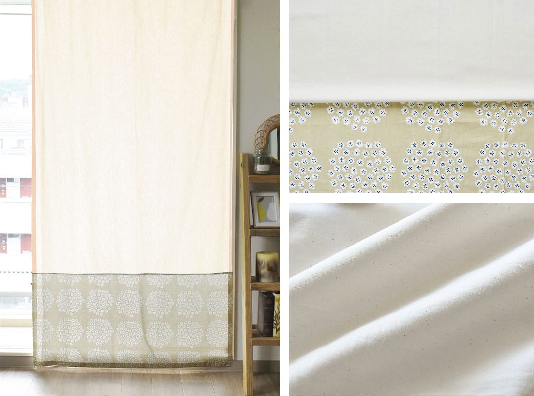 プケッティ(ベージュ)×キナリのカーテン画像