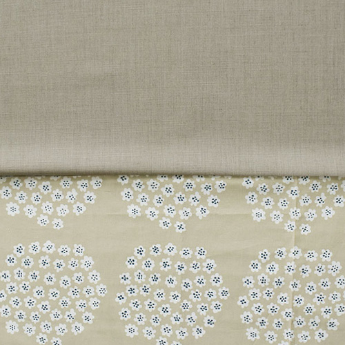 プケッティ(ベージュ)×ブラウンのカーテンサムネイル画像