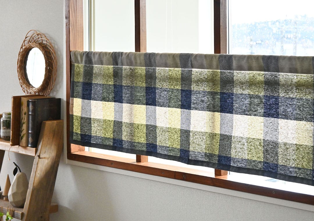 フランネルカフェカーテン画像