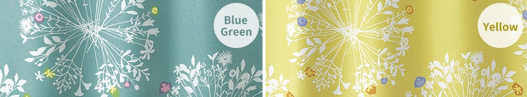 カウニスクッカのカラーバリエーション（イエローとブルーグリーン）