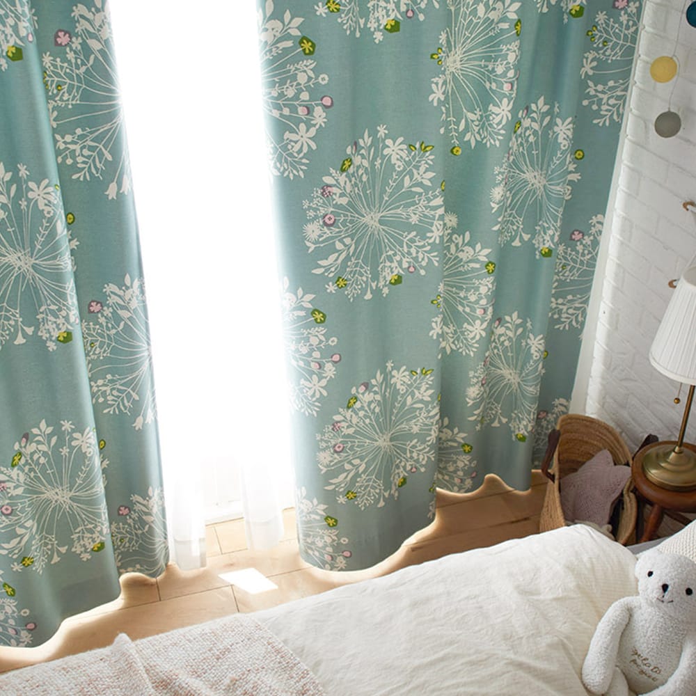 子供部屋にも合うカウニスクッカ（ブルーグリーン）の使用イメージ