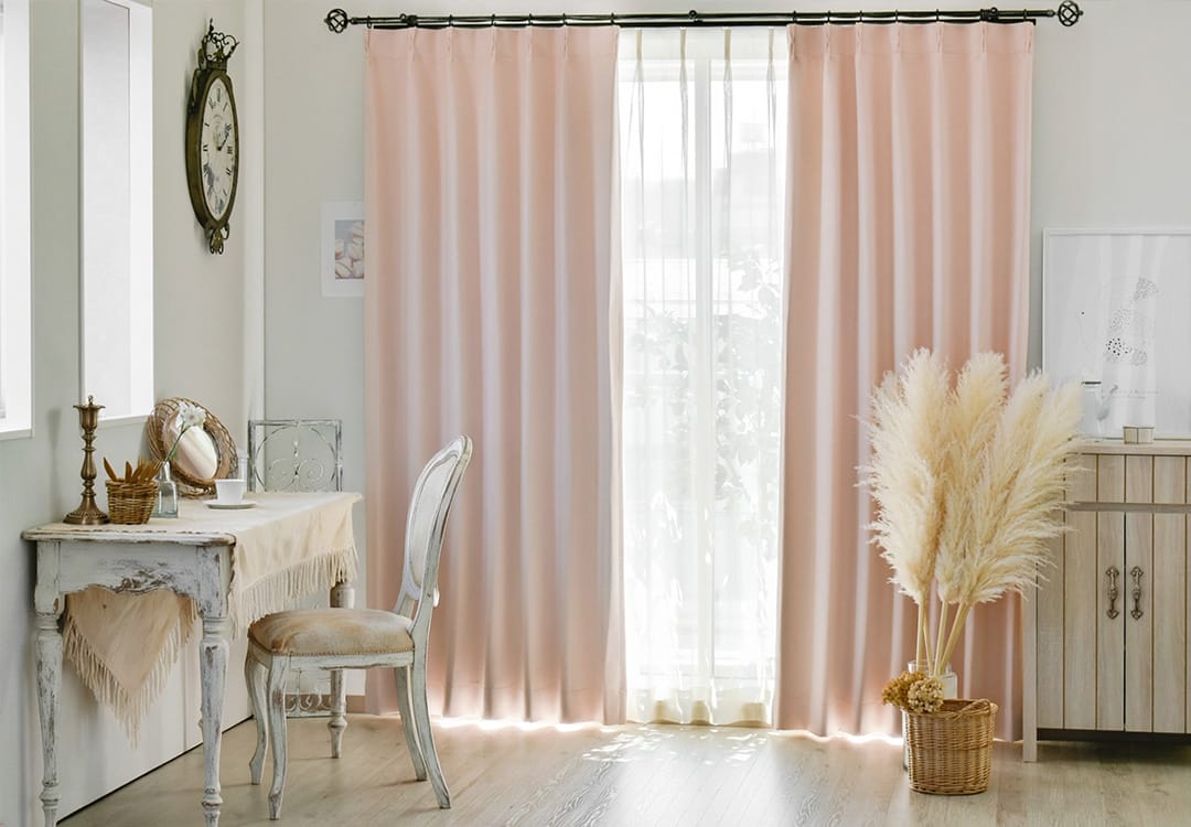 1級遮光 ミルキー ピーチ