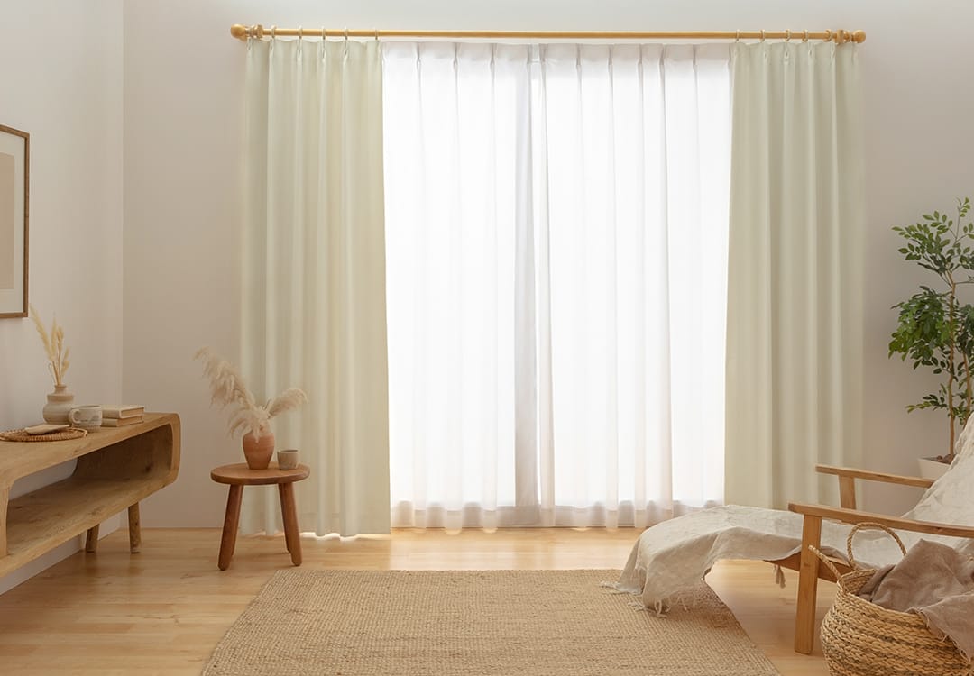 ナチュラルテイストのお部屋に合うアイボリー