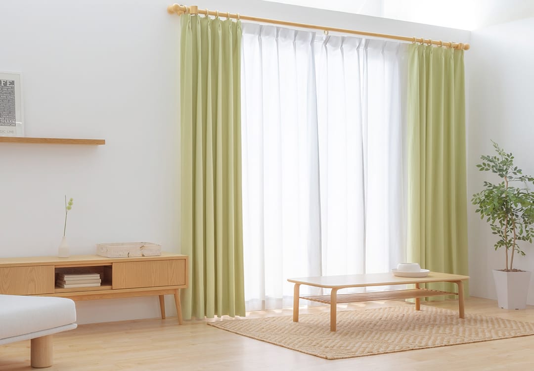 北欧インテリアのお部屋に合うイエローグリーン