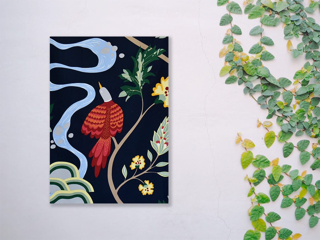 バードランド　ファブリックパネル