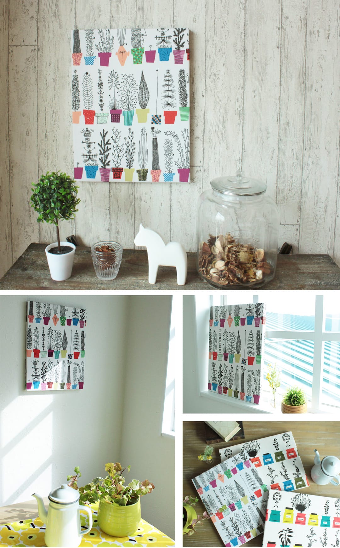 イタリエンスクブロムスティルヒッラ　ファブリックパネル