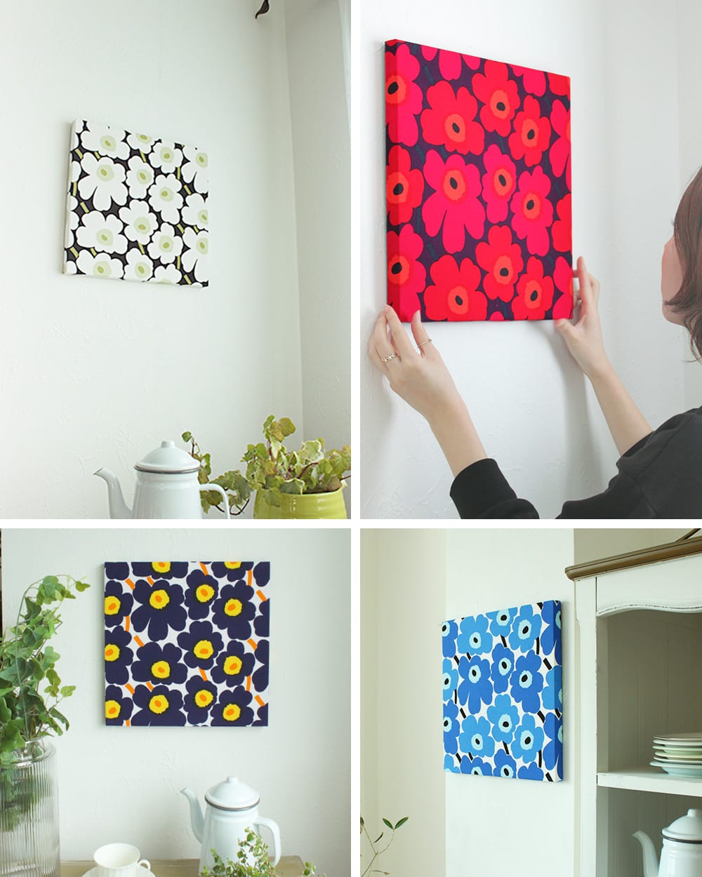 ミニウニッコ　ファブリックパネル3枚セット