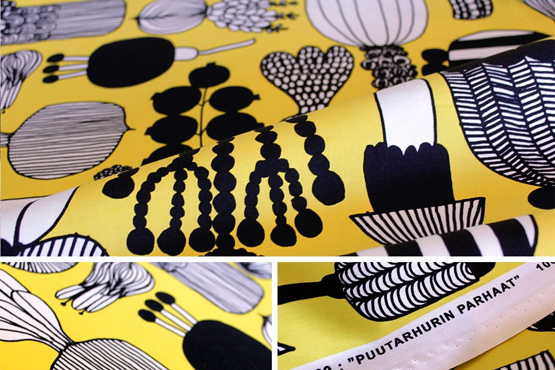 マリメッコのファブリックパネル「プータルフリンパルハート