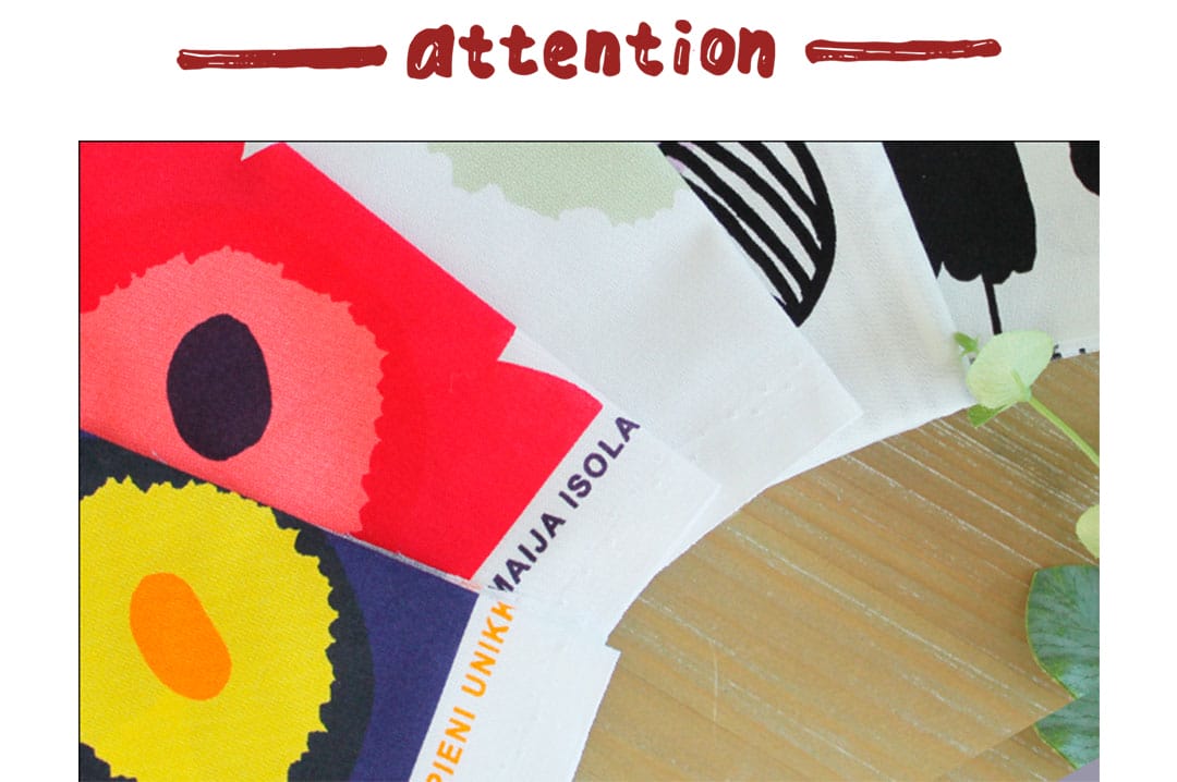 北欧はぎれ福袋＜お部屋マリメッコ　ミニウニッコ5枚入＞生地の一例