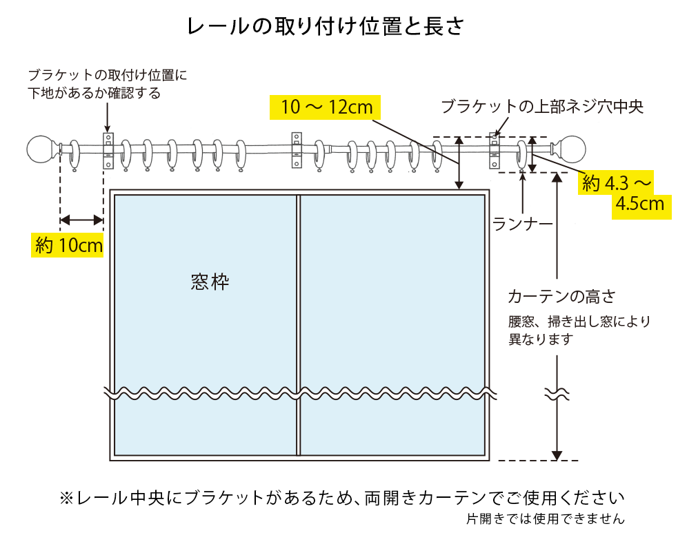 伸縮カーテンレール｜ネオボール