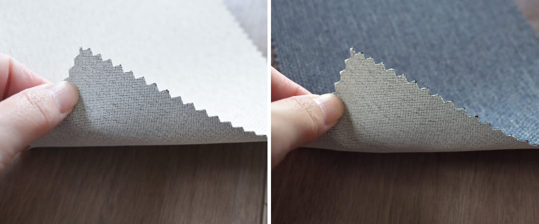 ラフィー遮光 ロールスクリーン ロゼグレイ ディープブラウン 遮光1級 遮光2級 カラー比較