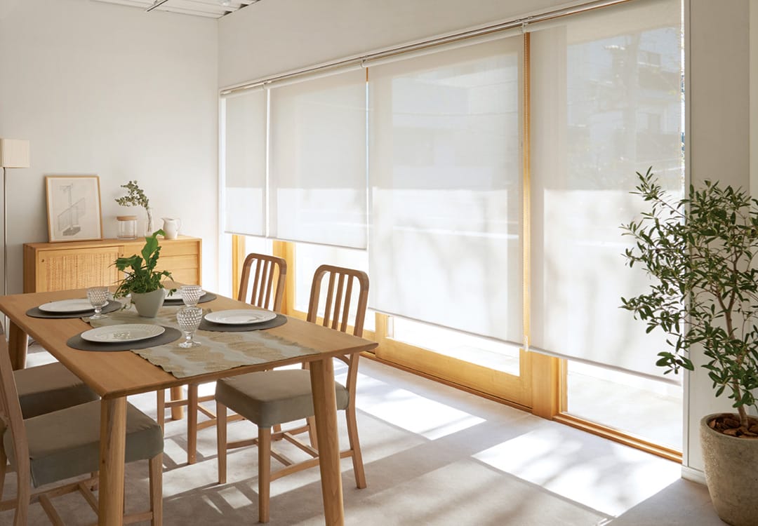 ロールスクリーン シュクル遮熱 コットンホワイト