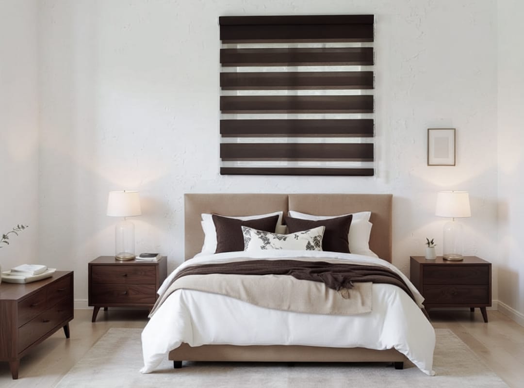 調光ロールスクリーン チョコレート 寝室におすすめの落ち着いたカラー