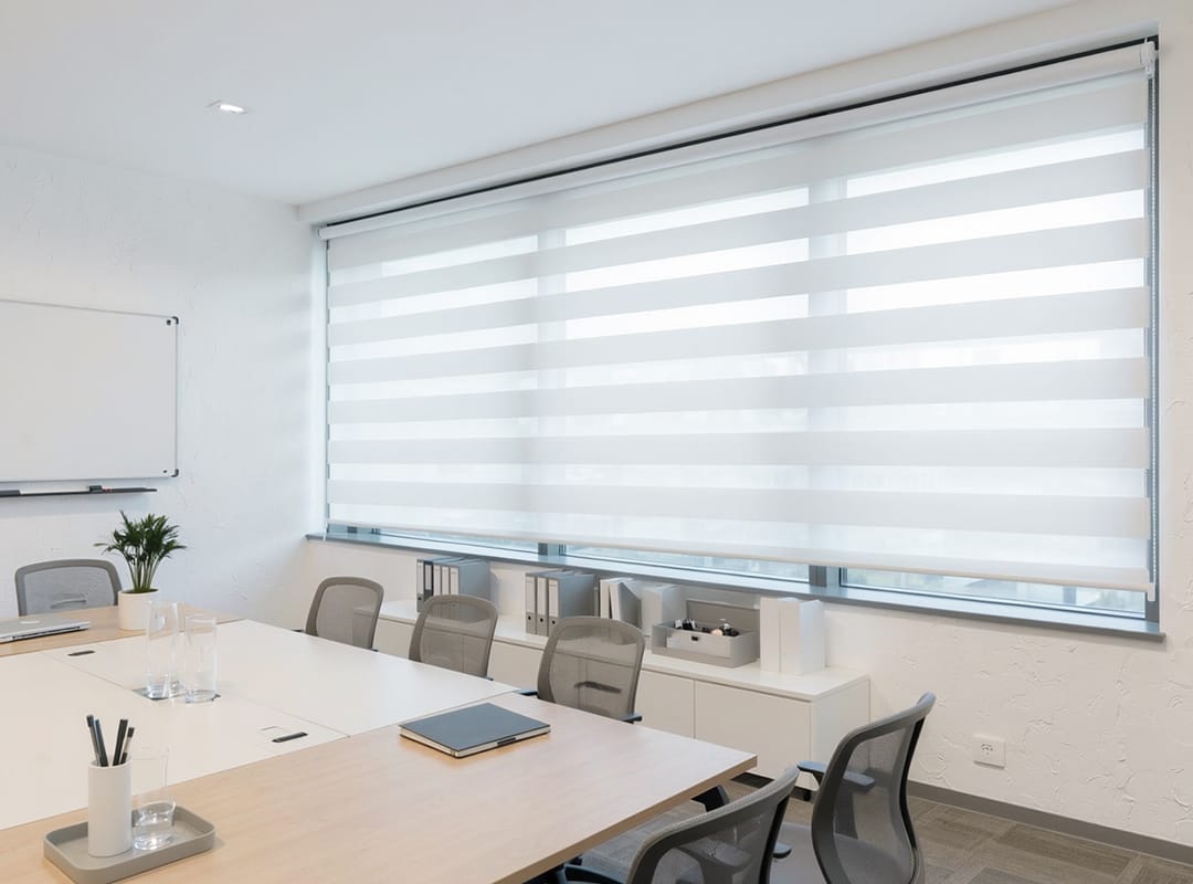 調光ロールスクリーン ホワイト オフィスや店舗におすすめの採光タイプ