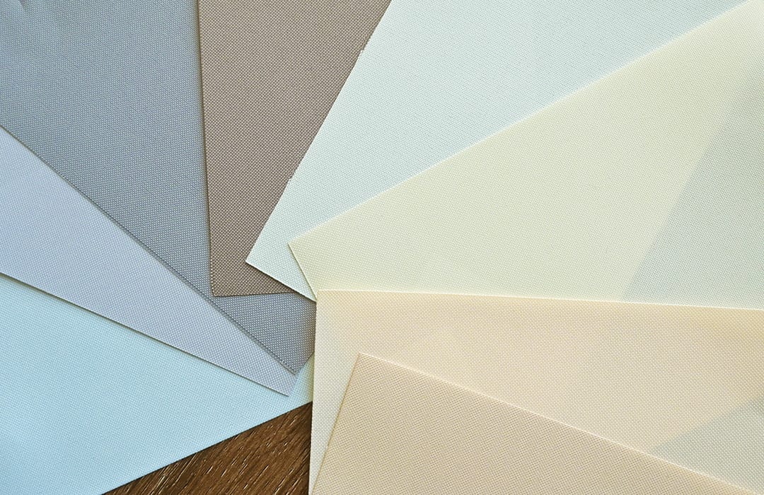 ベーシック防炎ロールスクリーンの14色のカラーバリエーション