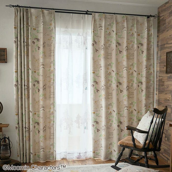 ムーミン谷の地図(アイボリー)