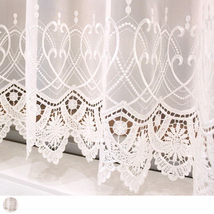 トルコレース生地 トルコレースシリーズ】上品で清廉なトルコ刺繍レース| カーテン通販