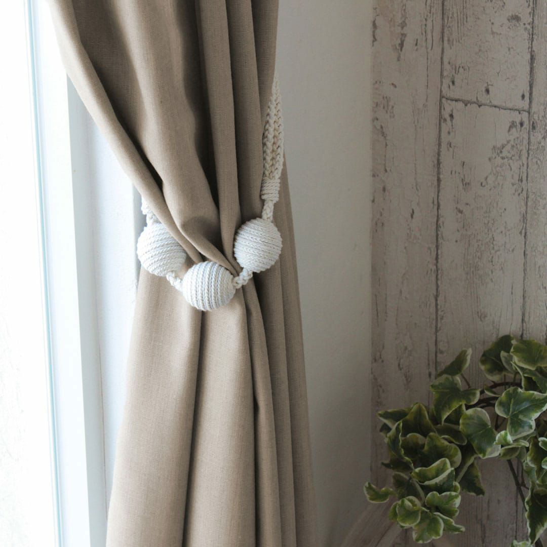 ハトメカーテン】パレット｜リネンのような質感のナチュラルな無地