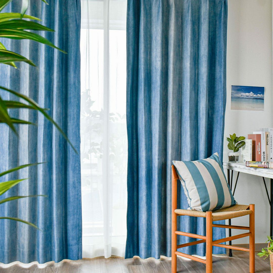 インディゴ調オーダーカーテン[美品] 楽天市場】[お買い物マラソン限定クーポンあり] カーテン リネン