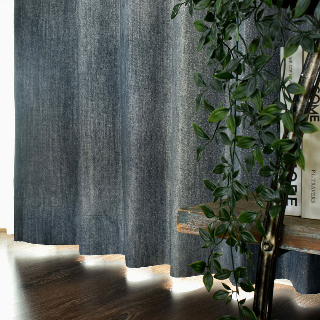 インディゴ調オーダーカーテン[美品] 2級遮光カーテン｜ディエゴ| カーテン通販専門店カーテンズ