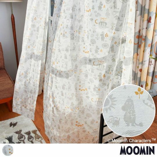 天然素材のムーミンカーテン。鈴木マサル氏デザイン| カーテン通販専門