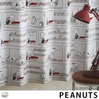 スヌーピー】【2級遮光カーテン】シュローダー＆ピアノ｜PEANUTS