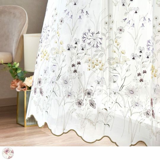 カフェカーテン【Mei様オーダー品　花柄刺繍トルコレース2種】ハンドメイド 楽天市場】カフェカーテン トルコレース ジュリアゴールド 小窓