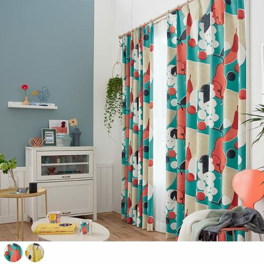 北欧・遮光カーテン】フルーツフルーツ| カーテン通販専門店カーテンズ