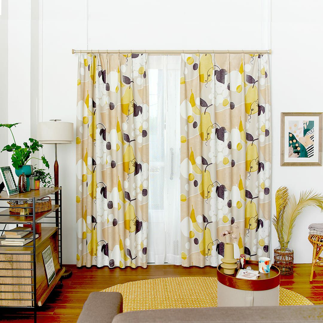 北欧・遮光カーテン】フルーツフルーツ| カーテン通販専門店カーテンズ