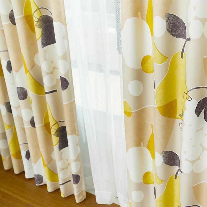 北欧・遮光カーテン】フルーツフルーツ| カーテン通販専門店カーテンズ