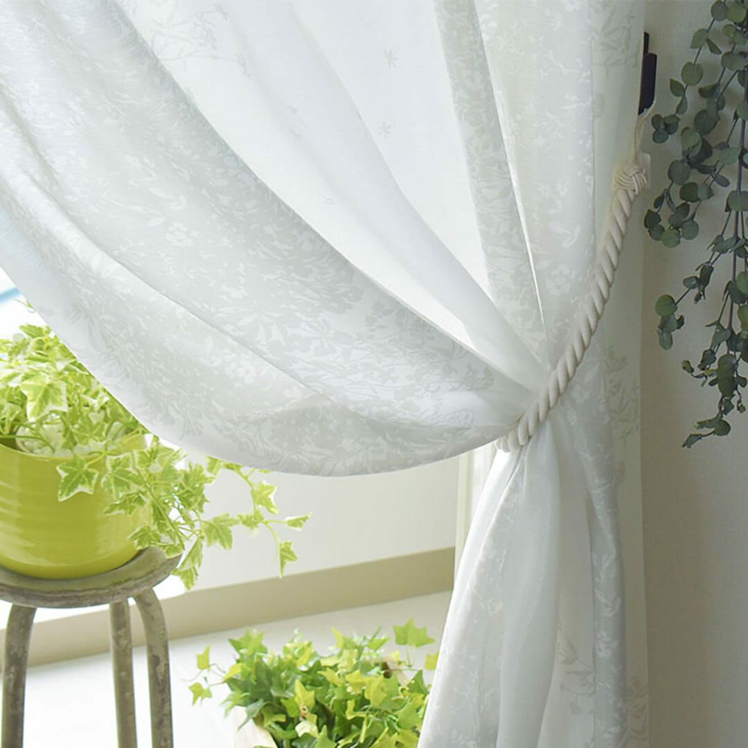 UVカットレースカーテン ノハラシルエット | カーテン通販専門店カーテンズ