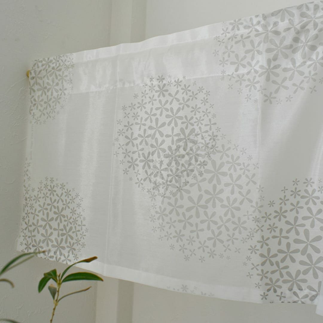 レースカフェカーテン】シオンシルエット | カーテン通販専門店カーテンズ