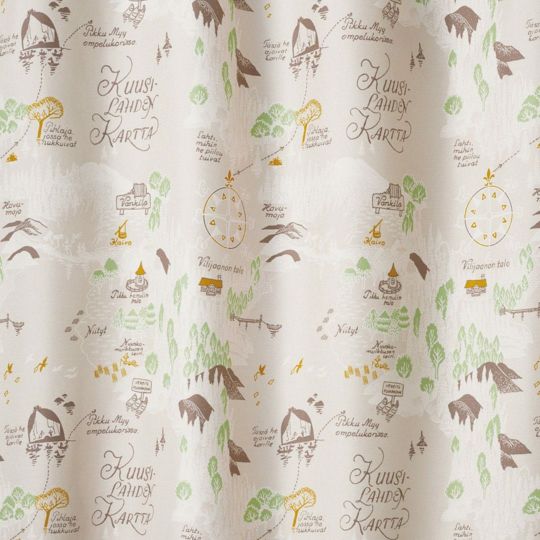 ムーミン谷の地図(アイボリー)