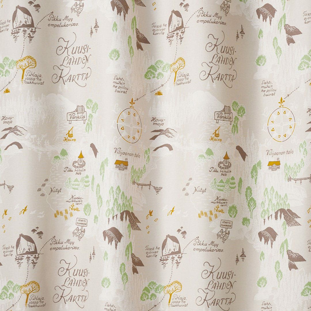 ムーミン谷の地図(アイボリー)