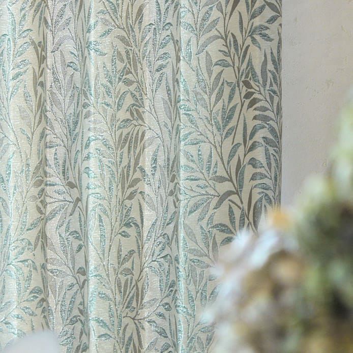 ジャカード織のリーフ柄が上品な非遮光カーテン | カーテン通販専門店