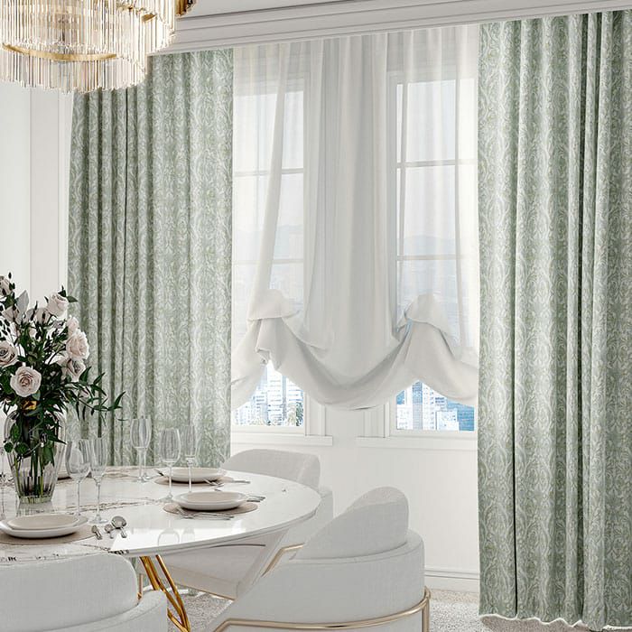 クラシカルなジャガード織の防炎カーテン「エタニティ」 | カーテン