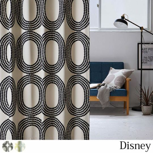 甘すぎない優しい大人のディズニーカーテン アジサイ | カーテン通販